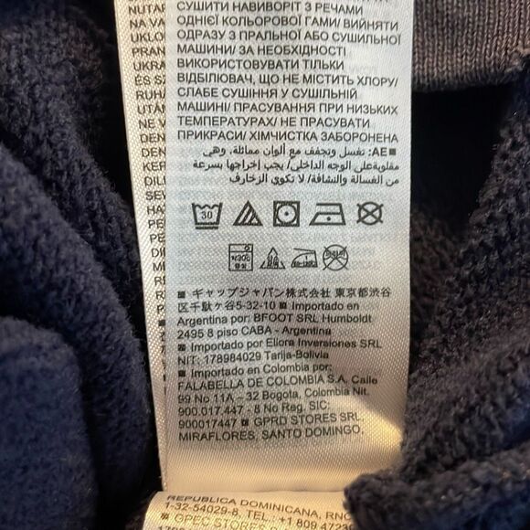 GAP Navy Hoodie with Colorful Graphics - Picture 15 of 16